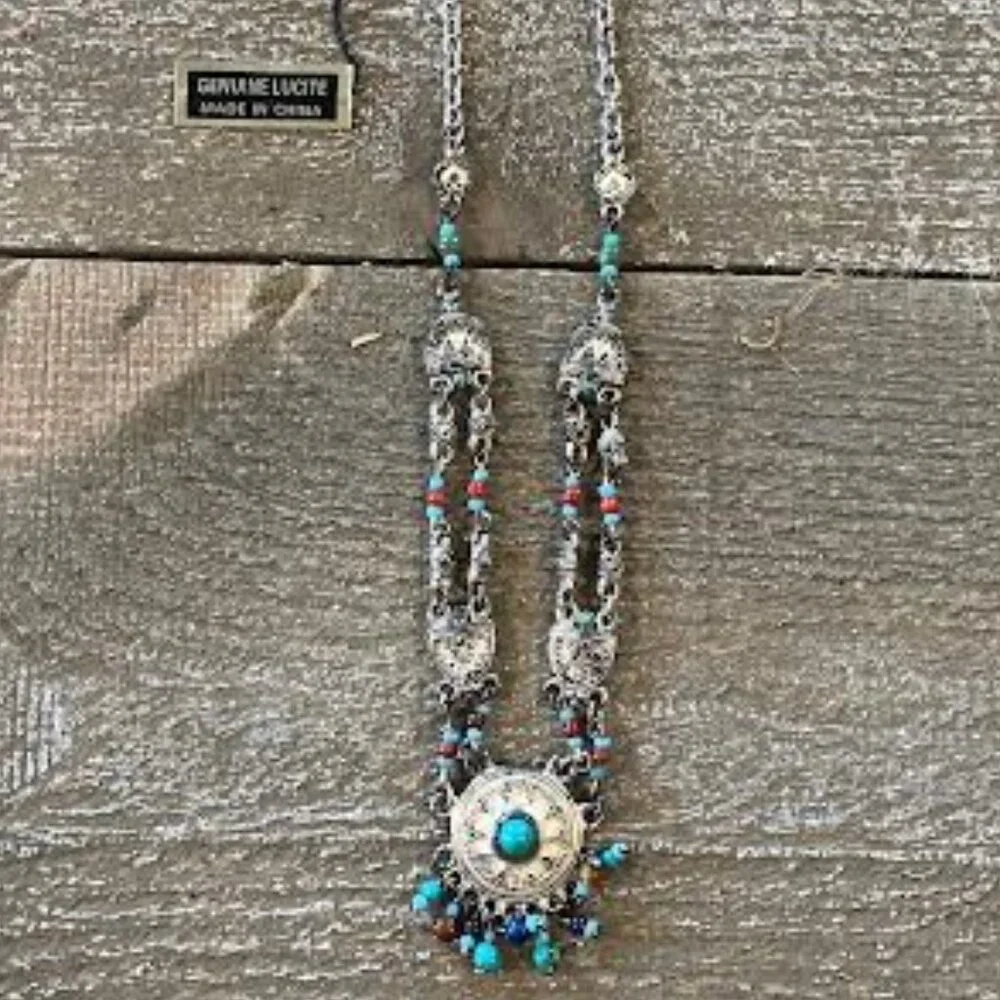 Genuine Lucite Necklace - Picture 2 of 3